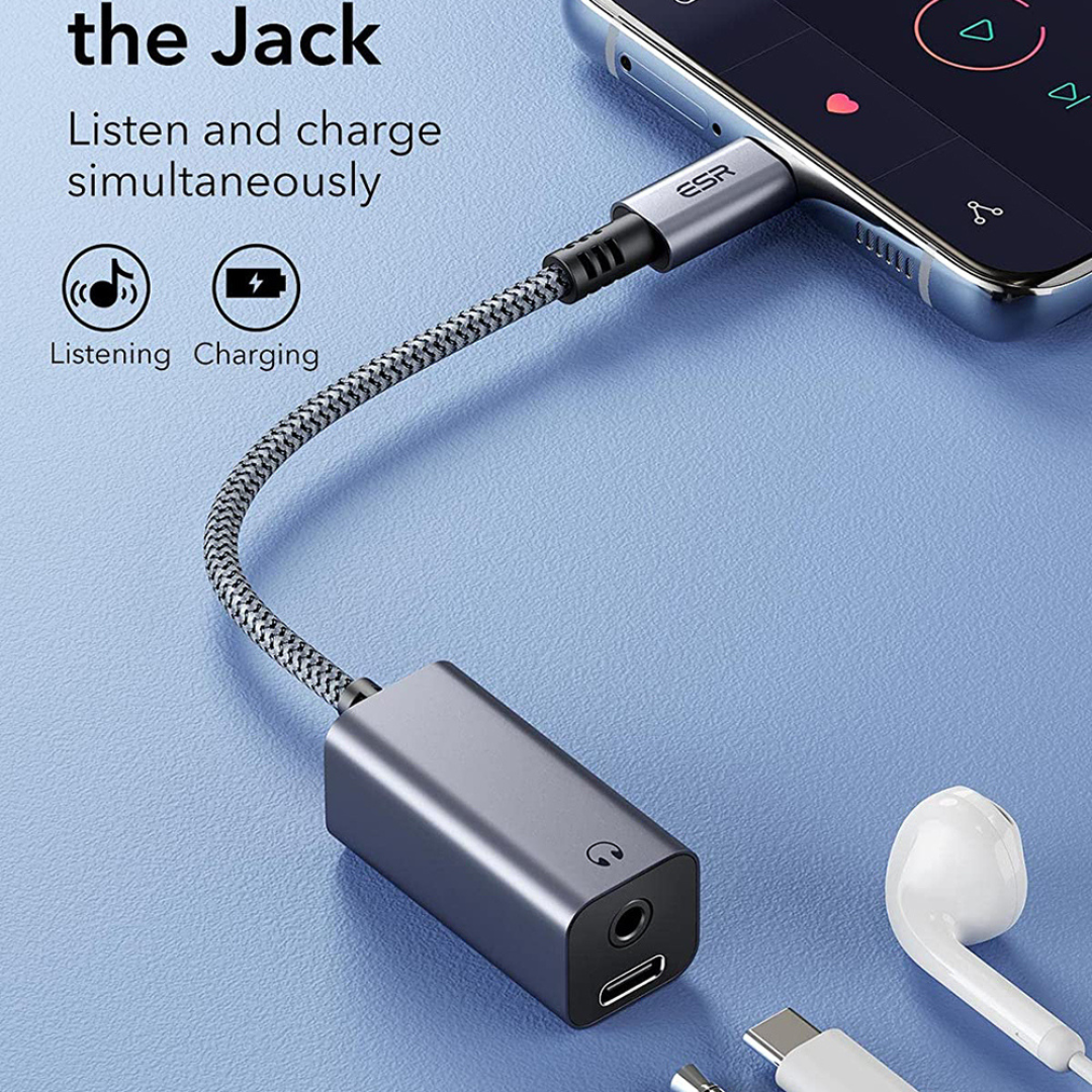 ESR Portable Charging USB-C to 3,5mm Jack Adapter (2D505)