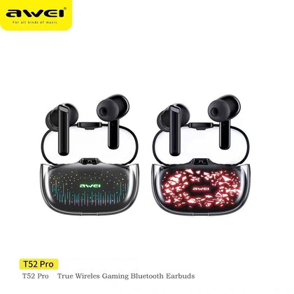 Ακουστικά ασύρματα και θήκη φόρτισης Awei t52 pro Pro In-ear
