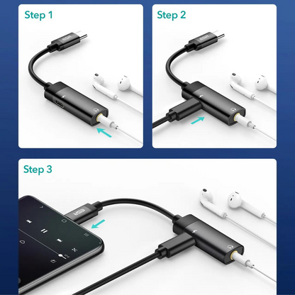 ESR Portable Charging PD USB-C to 3,5mm Jack Adapter (2D501)