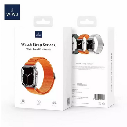 WiWU Alpine Nylon Loop Band Orange Apple Watch 38/40/41/42mm Series 10 2024