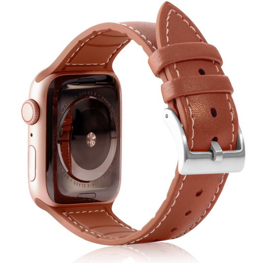 Stoband Hera Genuine Leather Brown Λουράκι Apple Watch 38/40/41/42mm Series 10 2024