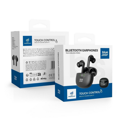 Ακουστικά με Θήκη Φόρτισης Blue Star T60 In-ear μαύρο