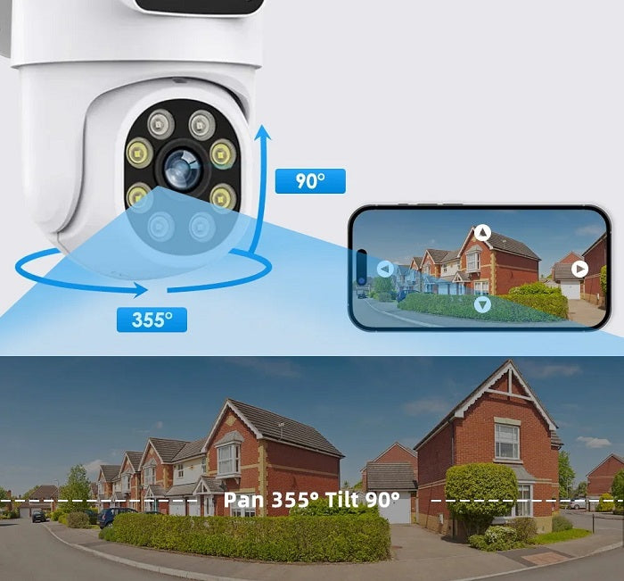 Κάμερα ασφαλείας IP Dual Security Camera WiFi A30 600W