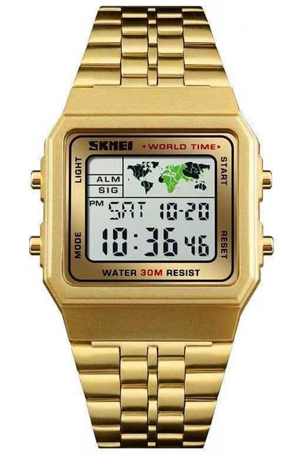 Ψηφιακό ρολόι χειρός Skmei 1338 Gold