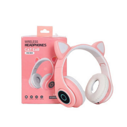 Ασύρματα ακουστικά κεφαλής γατάκια CXT-B39 ροζ