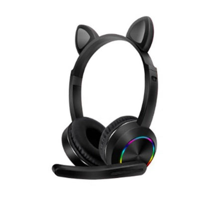 Headphones for kids with mic cat style black στα €24.9 και δωρεάν μεταφορικά για αγορές άνω των 60ε