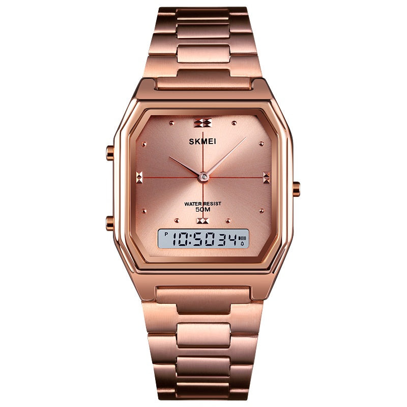 Ψηφιακό/αναλογικό ρολόι χειρός Skmei

ροζ χρυσό