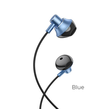 Ακουστικά handsfree HOCO M75 Belle jack 3,5mm μπλε