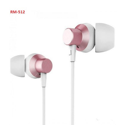 Handsfree earphones Rm-512 Remax pink style στα €9.9