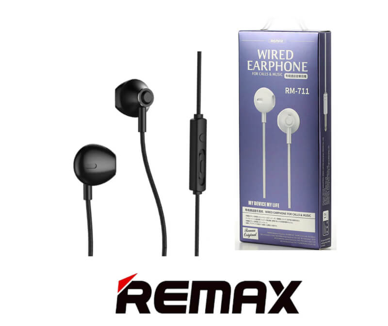 ακουστικά ενσύρματα Rm-711 Remax μαύρα