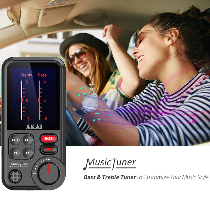 FM transmitter με Hands Free, QC φορτιστή αυτοκινήτου, Bluetooth, Aux-Out, micro SD, και 2 USB Akai FMT-93B