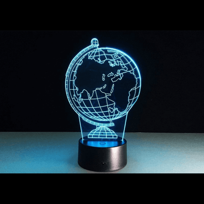 Φωτιστικό LED 3D σε σχήμα υδρόγειος με ατμοσφαιρικό